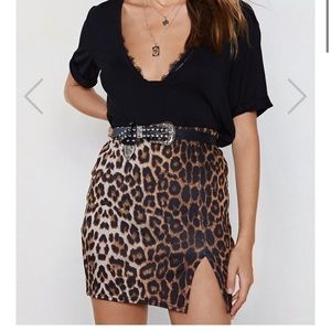 Leopard skirt